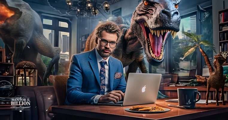 empresario creativo usando dall e